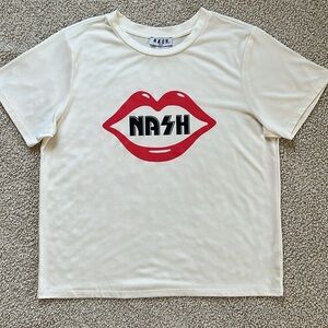 NASH Lips Tee Size Small